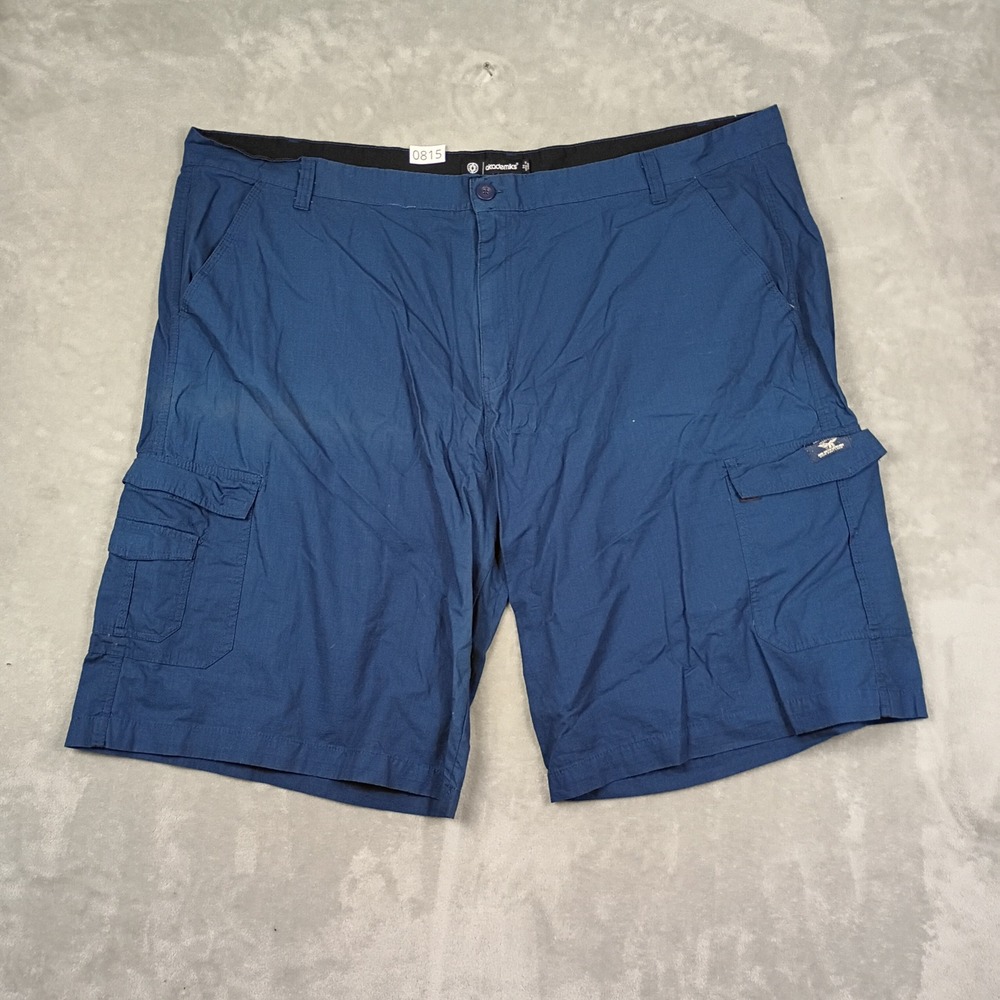 Akademiks Cargo Shorts Mens 54 Blue Ripstop Utility Pockets Gorpcore Hiking Work